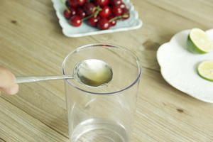 樱桃青柠冰果汁的做法 步骤5