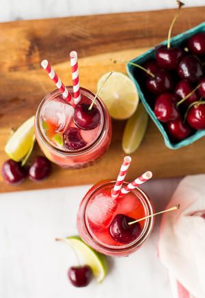 樱桃青柠冰果汁的做法 步骤9