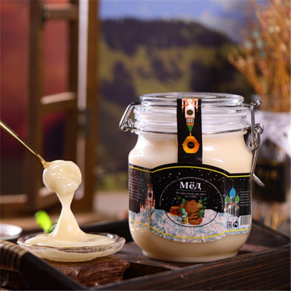 【9xhd.com蜂蜜57】荆条蜂蜜怎么食用的：俄罗斯进口正品椴树蜜蜂蜜百花蜜白雪蜜补纯正结晶滋食品1000克1173