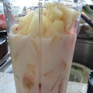 木瓜蜜桃乳酸菌(酸奶)的做法 步驟3