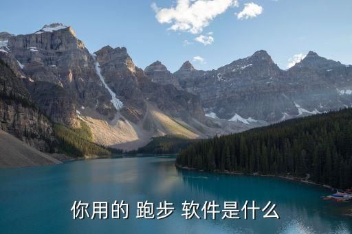 你用的 跑步 軟件是什么