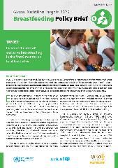 Global nutrition targets 2025: breastfeeding policy brief