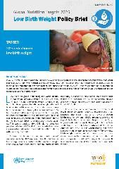 Global nutrition targets 2025: low birth weight policy brief