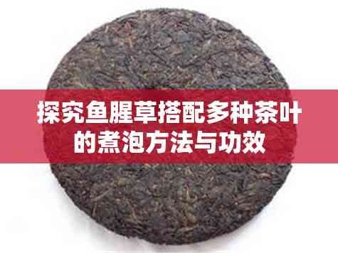 探究魚腥草搭配多種茶葉的煮泡方法與功效