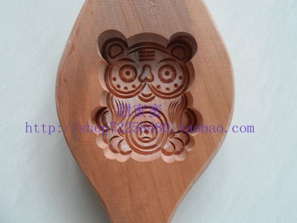 木质馒头模具 烘焙模具 巧花模具 月饼模具 食品模具 老虎