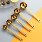 跨境304不锈钢量勺5ml至30ml烘焙计量勺子咖啡豆勺果粉奶粉勺LOGO
