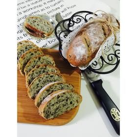 健康黑芝麻面包(面包機(jī)揉面）