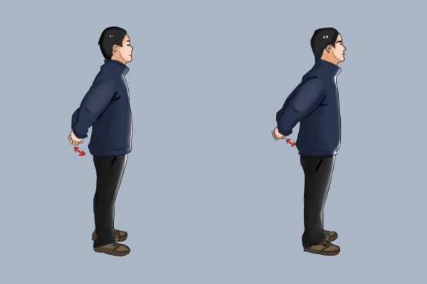 肩部拉伸动作图