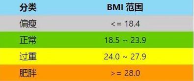 女生标准bmi是多少