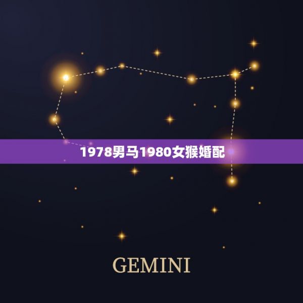 1978男马1980女猴婚配，男1978属马女1980年属猴的婚姻怎样 第1张