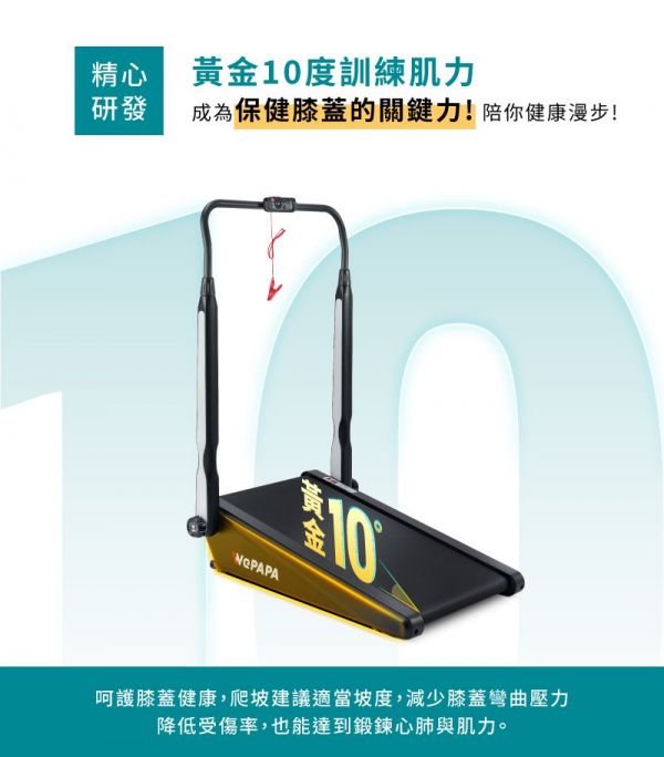 輝葉WePAPA登山健走機 黃金10度