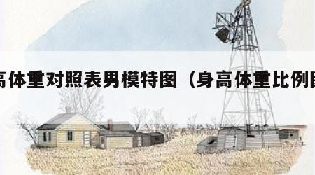 身高體重對(duì)照表男模特圖（身高體重比例圖男）