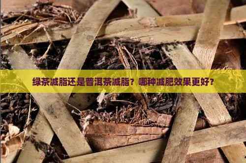 綠茶減脂還是普洱茶減脂？哪種減肥效果更好？