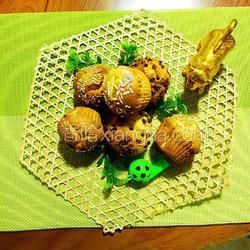 蜂蜜芝麻巧克力豆小蛋糕的做法[圖]