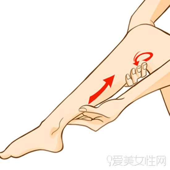 按摩腿肚子