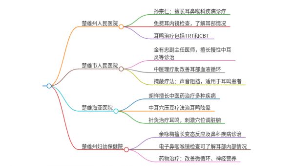 2025年云南楚雄治疗耳鸣伴耳鸣声增大的医院有哪些