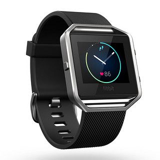 fitbitblaze智能手表40mm黑色硅胶表带（ECG、GPS）