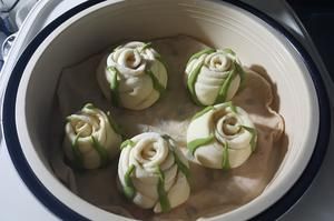 玫瑰馒头（素食）的做法 步骤6