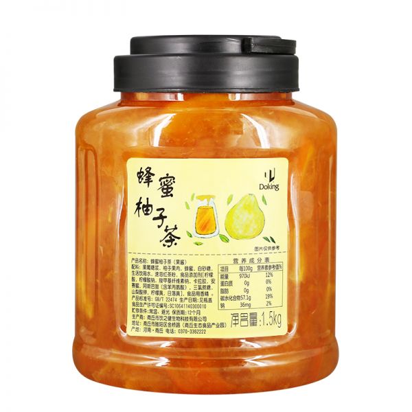 【9xhd.com蜂蜜10】老年人可以長期喝蜂蜜水嗎為什么:盾皇蜂蜜柚子茶奶茶店專用沖飲果肉果醬1.5kg 桂花茶檸檬茶醬商用400