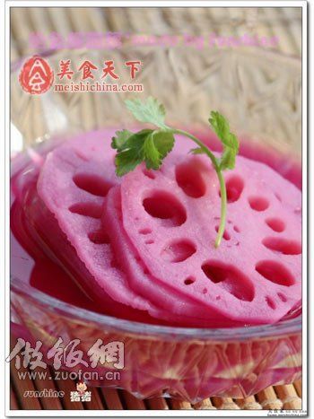 讓人驚艷的胭脂藕-紫甘藍(lán)與白醋的奇妙相遇