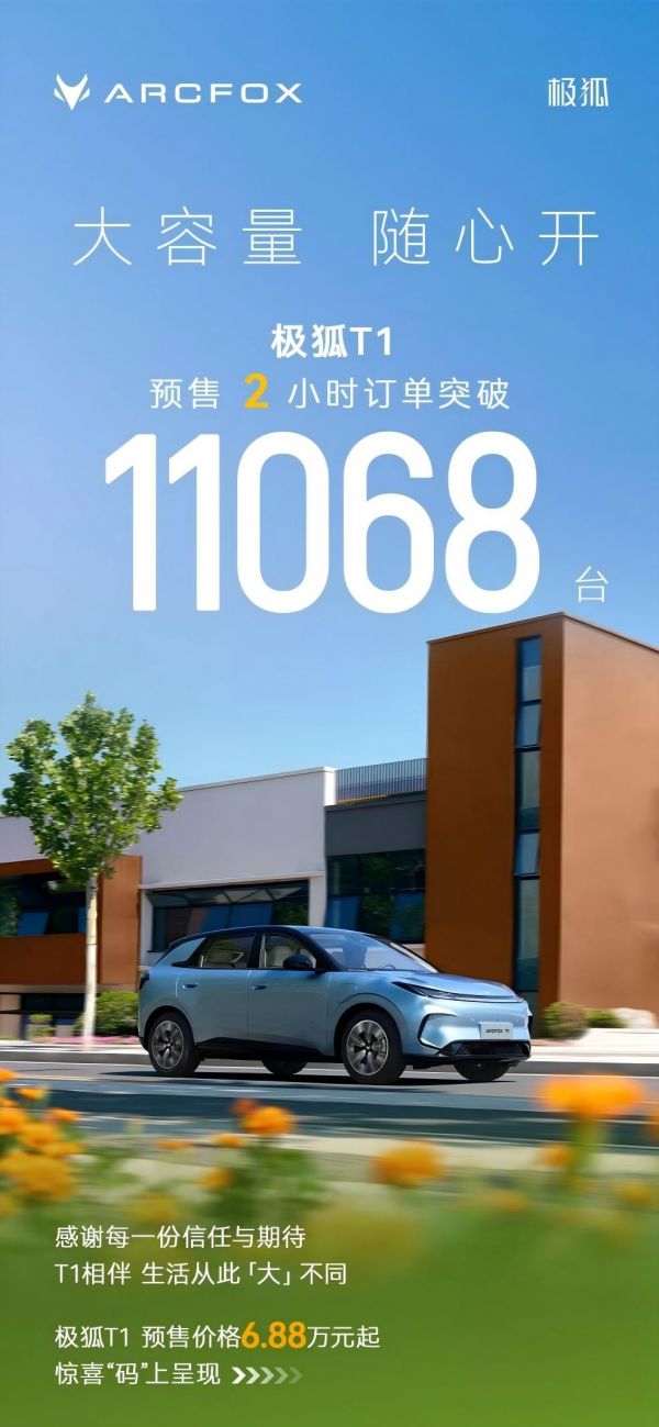6.88萬(wàn)起 大空間智能操控越級(jí) 極狐T1成都車(chē)展展實(shí)力