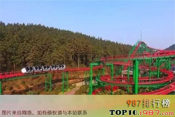 十大南京游乐场之南京银杏湖乐园.子弹列车