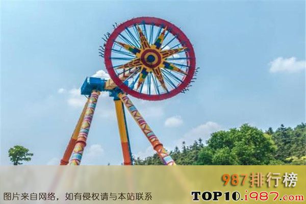 十大南京游乐场之南京银杏湖乐园.旋风大摆锤