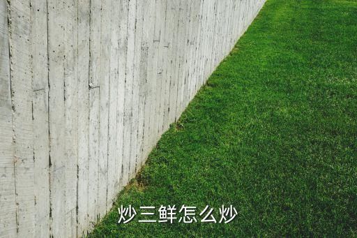 炒三鲜怎么炒