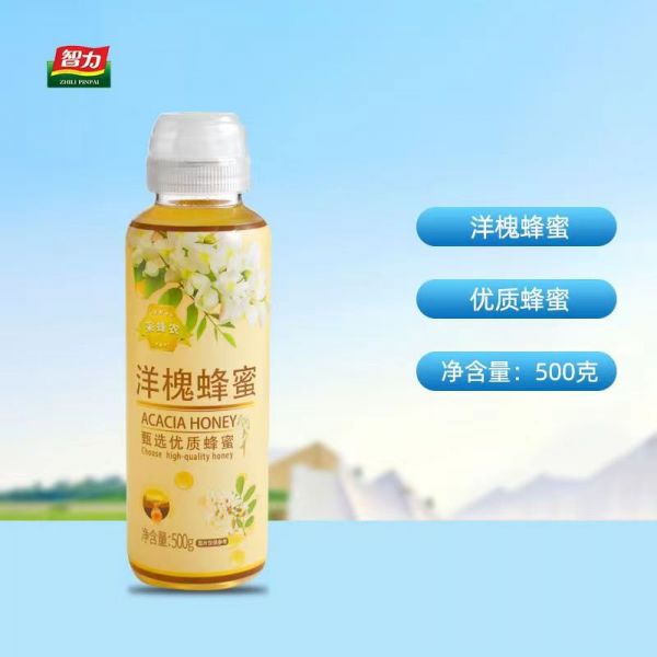 【9xhd.com蜂蜜46】蜂蜜最佳搭配泡水：智力蜂蜜洋槐蜜棗花蜜農(nóng)家擠壓瓶裝洋槐蜂蜜500g*1瓶1241