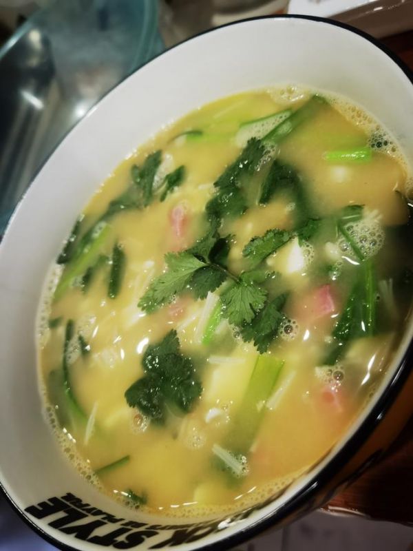 咸鴨蛋豆腐湯的做法