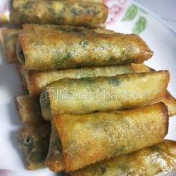 薺菜(野菜）春卷的做法[圖]