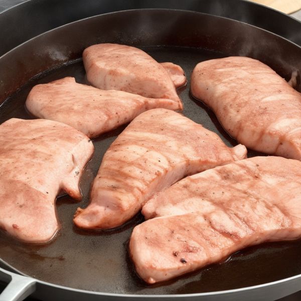 cooking chicken meat