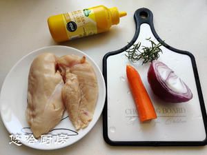 芥末烤鸡胸肉（无油版）的做法 步骤1