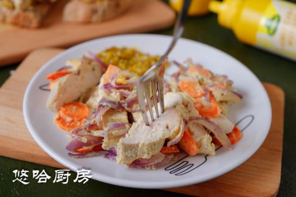 芥末烤鸡胸肉（无油版）的做法