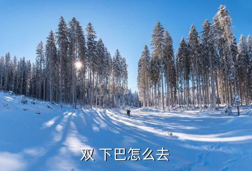 双 下巴怎么去