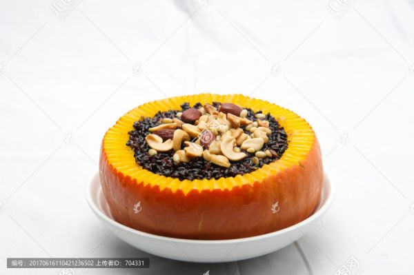 南瓜黑米糍