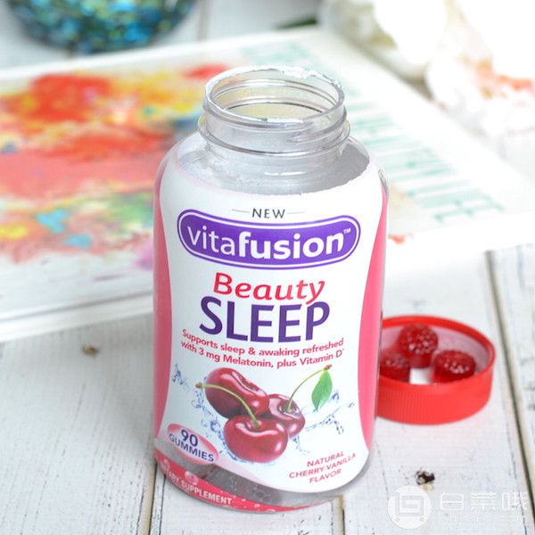 亞馬遜海外購：Vitafusion 美容助眠軟糖 90粒 櫻桃香草味 Prime會員湊單免費直郵到手￥80