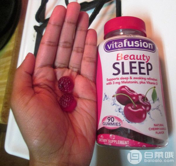 亞馬遜海外購：Vitafusion 美容助眠軟糖 90粒 櫻桃香草味 Prime會員湊單免費直郵到手￥80