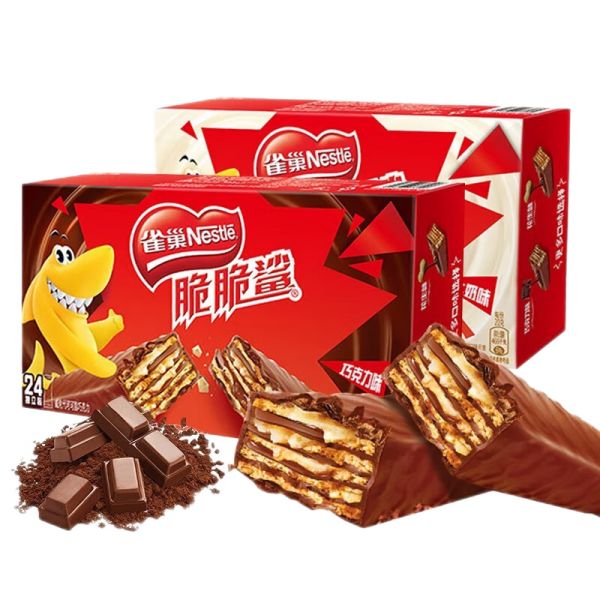 京喜特價(jià)APP：Nestlé 雀巢 脆脆鯊?fù)煽肆ξ锻灨?4支 (480g)