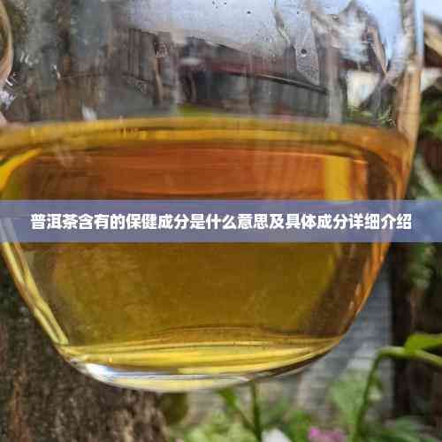 普洱茶含有的保健成分是什么意思及具體成分詳細(xì)介紹