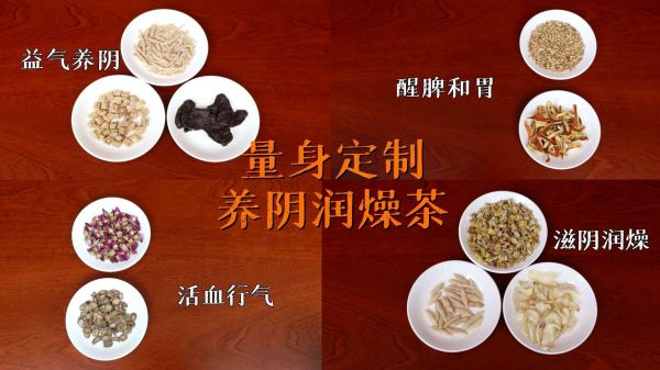 潤燥茶飲準備好，四組藥量身搭配，總有一款適合您→