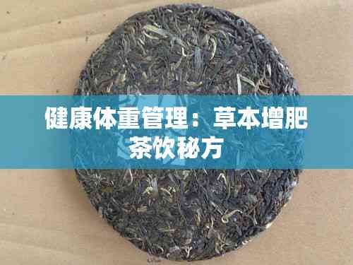 健康体重管理：草本增肥茶饮秘方