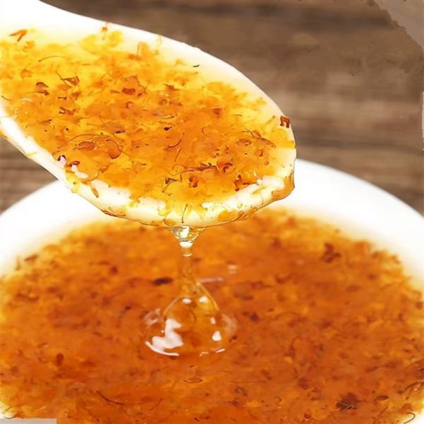【9xhd.com蜂蜜46】蜂蜜水加醋什么时间喝最好：花桥牌糖桂花甜桂花酱蜜酿浆食用蜂蜜百香果酱桂花蜜玫瑰酱商家用1861