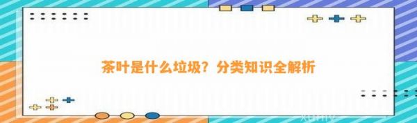 茶叶是什么垃圾？分类知识全解析