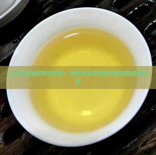 減肥治便秘最有效的茶：哪些茶飲效果最快助減肥緩解便秘