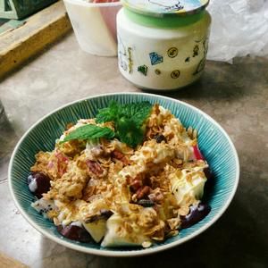 酸奶燕麥水果沙拉(低脂餐)的做法 步驟5