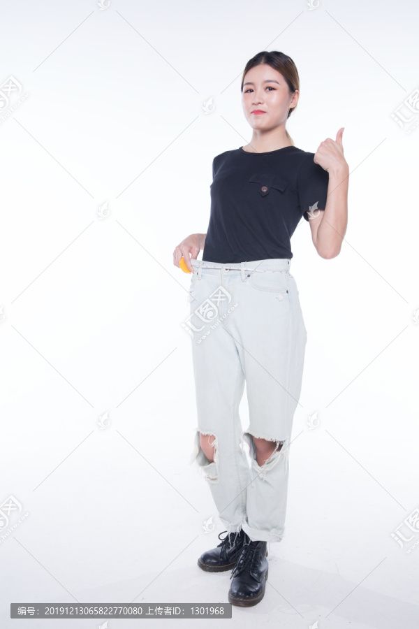 减肥瘦身人物摄影图片