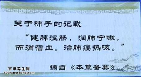 柿子的功效与作用