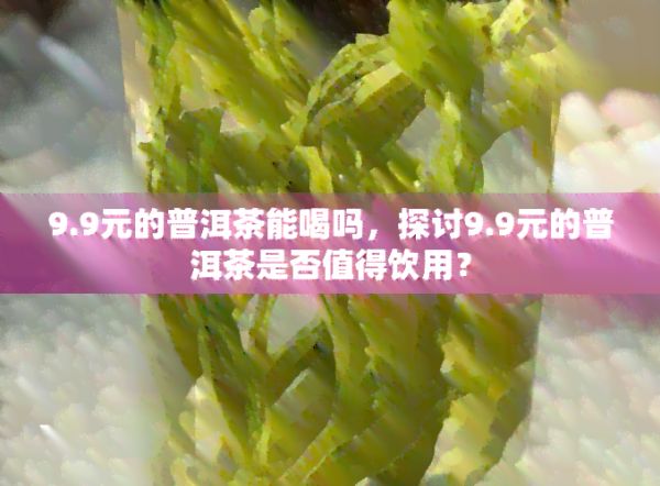 9.9元的普洱茶能喝嗎，探討9.9元的普洱茶是否值得飲用？