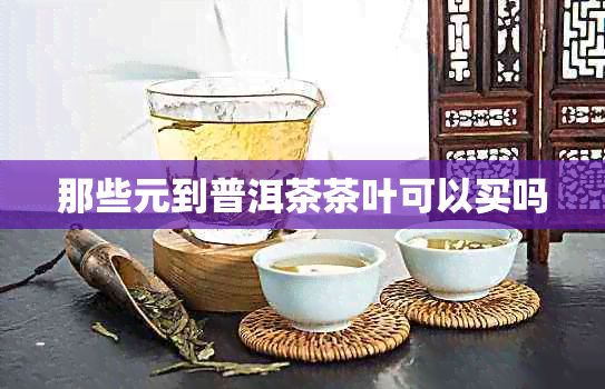 那些元到普洱茶茶葉可以買嗎